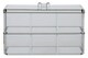 image 1 of Interiors by Premier Six Compartment Plastic Cosmetics Organiser, Makeup Drawer Organiser, Cosmetic Storage Box, Makeup Tray | Clear