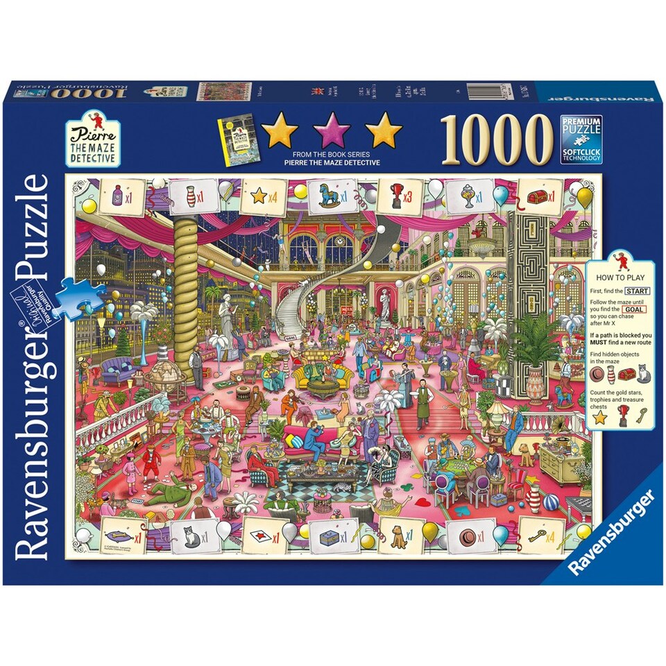 image 1 of Ravensburger Pierre the Maze Detective 1000 Piece Puzzle