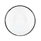 image 4 of Argon Tableware White Enamel Bowls - 16cm - Black - Pack of 6 | Black | Black