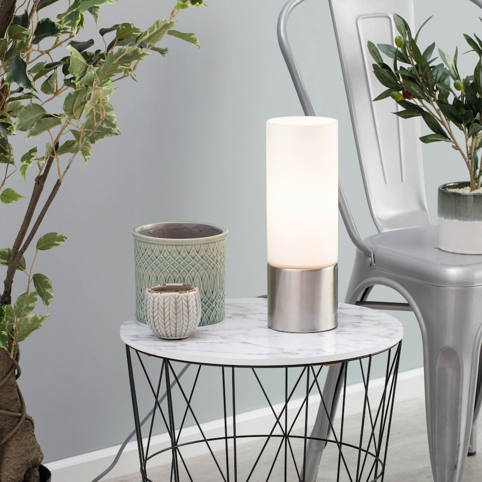 image 1 of BHS Tilly Touch Sensitive Table Lamp, Silver