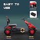 image 2 of HOMCOM Children Pedal Go Kart w/ Adjustable Seat, Inflatable Tyres - Red