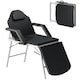 image 1 of HOMCOM Portable Massage Table, 3 Section Adjustable Beauty Bed, Foldable Massage Bed with Face Hole, Recliner Chair with Removable Headrest and Armrests for Spa, Lash, Tattoo, Black | Black