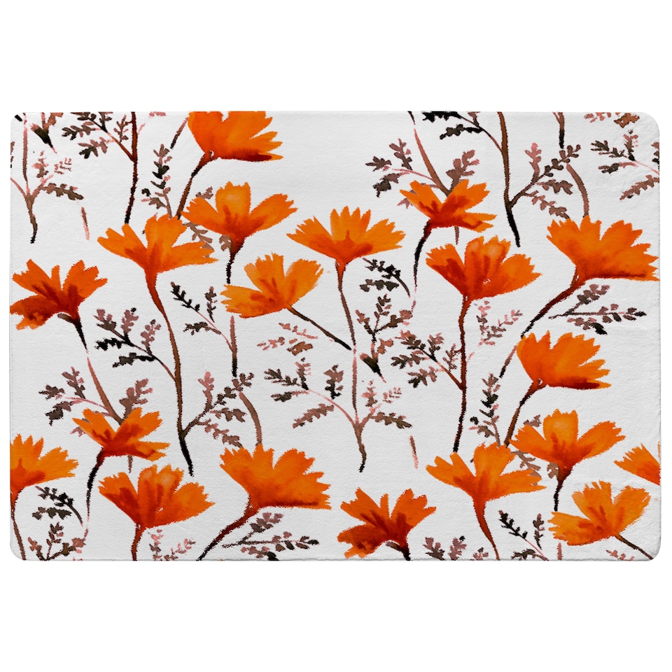 image 1 of Flowers In Autumn Colours Rug | Multi