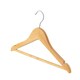image 4 of Harbour Housewares Wooden Childrens Clothes Hanger - Brown - Pack of 10 - Wooden Hanger Coat Hanger Suit Hanger Jacket Hanger Shirt Hanger Trouser Hanger