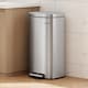 image 2 of 50L Pedal Bin Kitchen & Bathroom Household Rubbish Office Waste Bin Stainless Steel