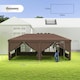 image 7 of Outsunny 3 x 6m Pop Up Gazebo Height Adjustable Party Tent w/ Storage Bag Brown