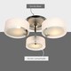 image 3 of HOMCOM Acrylic Lamp Ceiling Light Pendant Chandelier with 3 Lights Chrome Finish