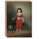 image 1 of Francisco Goya Art Card Red Boy Manuel Portrait with Animals