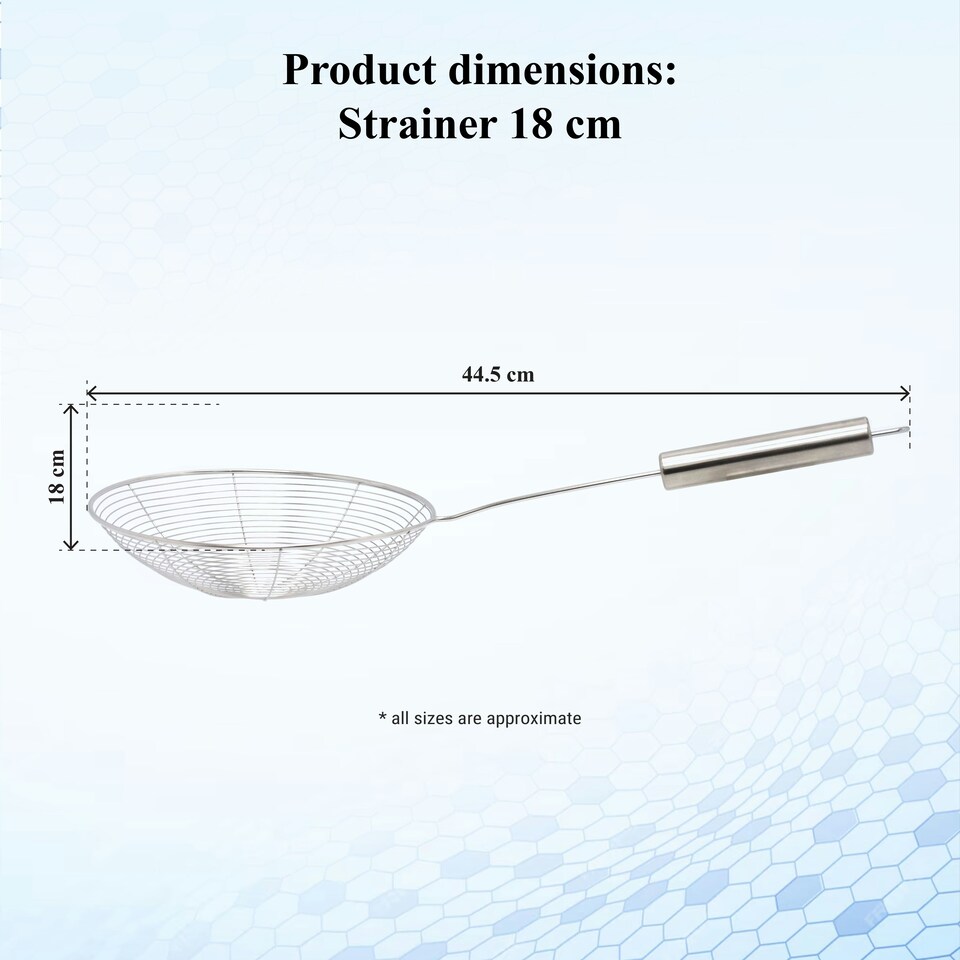 image 1 of Buckingham Stainless Steel Spider Strainer with Cook's Handle 18 cm