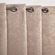 image 1 of Royal Damask Elegant Woven Blackout Eyelet Curtains 116cm x 183cm Taupe Brown | Natural