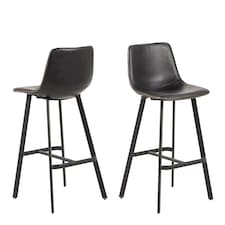 I Oregon Bar Chair in Black Set of 2