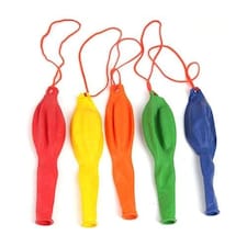 Assorted Colour Punch Latex Balloons 45cm / 18 in - Pack of 5 Multi