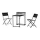 image 1 of Foldaway 1 and 2 Garden Set - Metal - Plastic - Black
