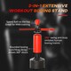 image 10 of HOMCOM Boxing Punch Bag Stand w/ Rotating Flexible Arm Speed Ball Waterable Base Black