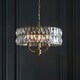 image 2 of Clifton 3 Light Multi Arm Lamp Ceiling Pendant Antique Brass