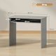 image 7 of HOMCOM Computer Desk Writing Table Study Workstation Storage Grey