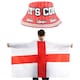 image 1 of Pack of 1 England Set - Bucket Hat & Flag Cape Red | One Size