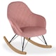 image 2 of Dahlia Rocking Chair with Pink Velvet