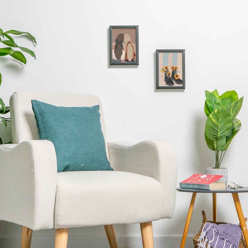 image 1 of Nicola Spring Photo Frame - A5 (6" x 8") - Grey