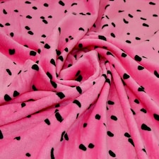 Pink Plush Cuddle Fleece Fabric for Dressmaking, Toy Making, 147cm / 57" Wide - per metre