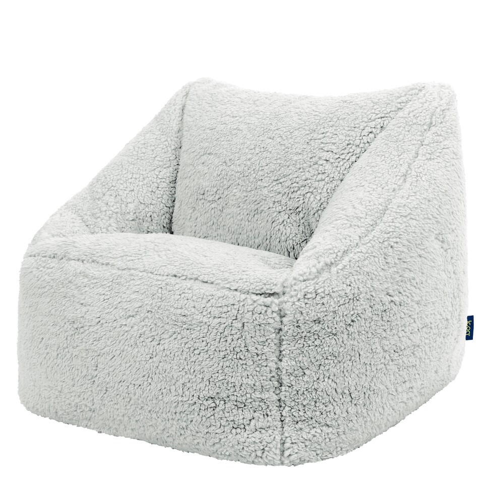 image 1 of icon Kids Teddy Bear Armchair Bean Bag Grey Childrens Bean Bags Set of 2