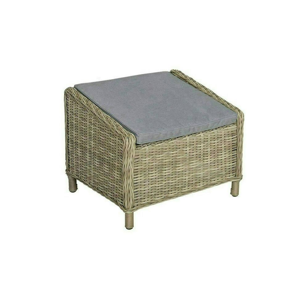 image 1 of Wentworth 5 Pc Deluxe Gas Reclining Chair Set - Synthetic Rattan - H45 x W60 x L60 cm - Beige