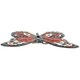 image 3 of Set of 12 Red Small Metal Butterflies Garden/Home Wall Art Ornament