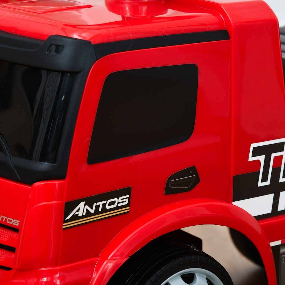 image 1 of HOMCOM Compatible Kids Ride On Car Truck Mercedes Benz Licensed Toddler Foot To Floor Slider withUnder Seat Storage for 12 - 36 Months Red