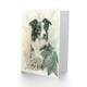 image 2 of Border Collie Portrait in Field Plants Dog Lover Art Card