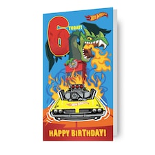 HOT WHEELS AGE 6 BIRTHDAY CARD - Tesco Groceries