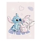 image 1 of Lilo & Stitch Beach Towel - Purple/Blue/White - 140cm x 70cm Purple