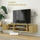 image 5 of HOMCOM Floating TV Unit for 60" TVs W/ Shelves and Cabinets