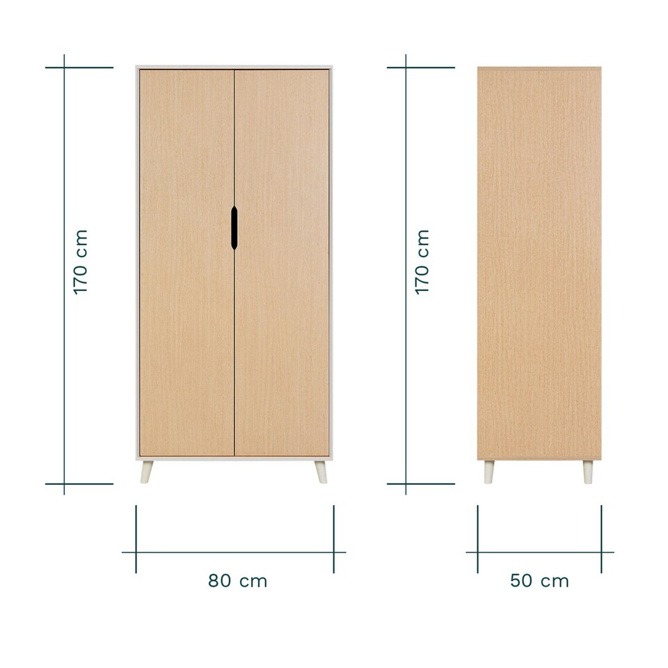 image 1 of Tutti Bambini Hygge 3pc Room Set - Light Oak/White Sand