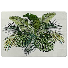 Green Tropical Foliage Rug | Multi