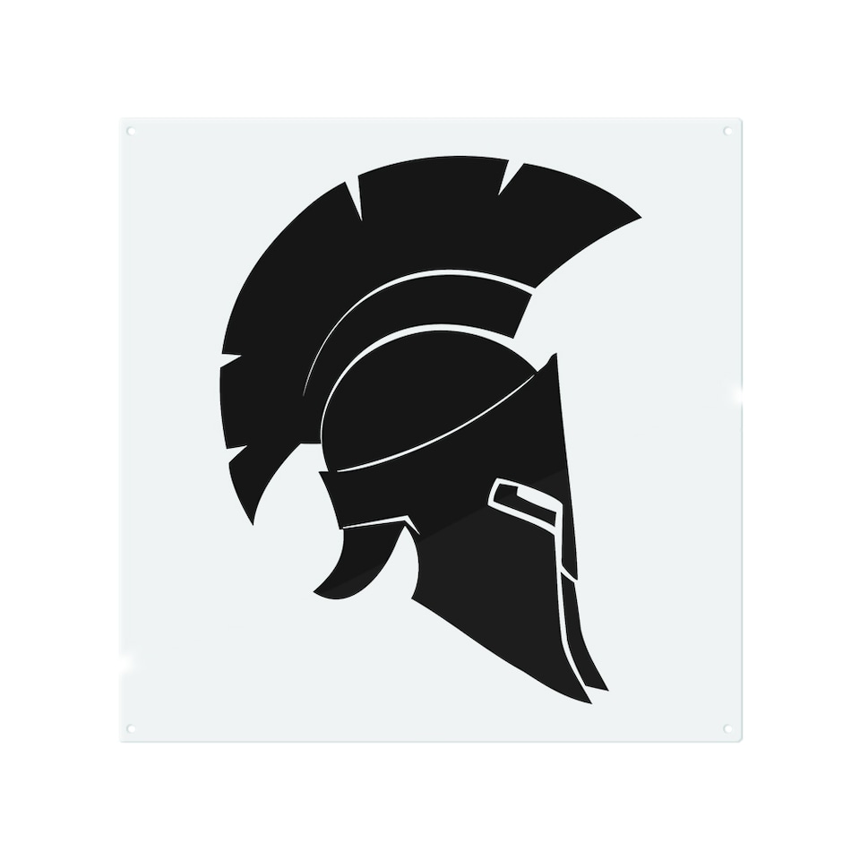 image 1 of Roman Helmet Splash Back | White