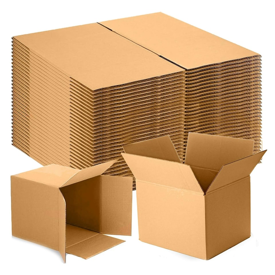 image 1 of 20 x Double Wall 24 x 24 x 24" (610x610x610mm) Strong Cardboard Shipping Boxes For House Moving & Storage Brown