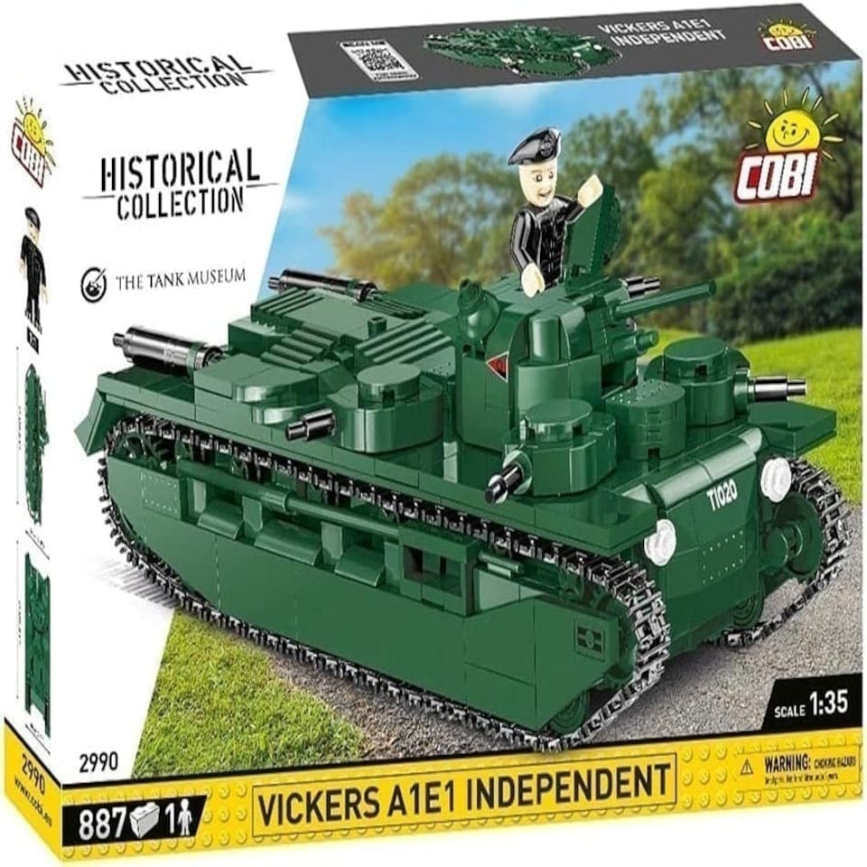 image 1 of Cobi World War I - Vickers A1E1 Tank (887 Pieces)