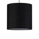 image 2 of Black Textured Cotton 17cm Table Lamp Shade Black