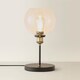 image 4 of ValueLights Sheridan Industrial Black Table Lamp | Clear