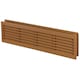 image 1 of Alder 120x440mm Internal Door Plastic Ventilation Grille Air Vent Collar | Brown | Alder