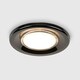 image 2 of ValueLights Pack of 6 - Fire Rated Black Chrome GU10 Recessed Ceiling Downlight/Spotlights With 5w LED Bulbs 6500K Cool White