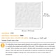 image 3 of NOVECRAFTO Diamond Effect 3D Wall Panels – 6 Sheets Covering 1.5 sqm (16.15 sqft) – Matte Interior PVC Cladding Tiles – 19.6"x19.6" Diamond Design Matt White