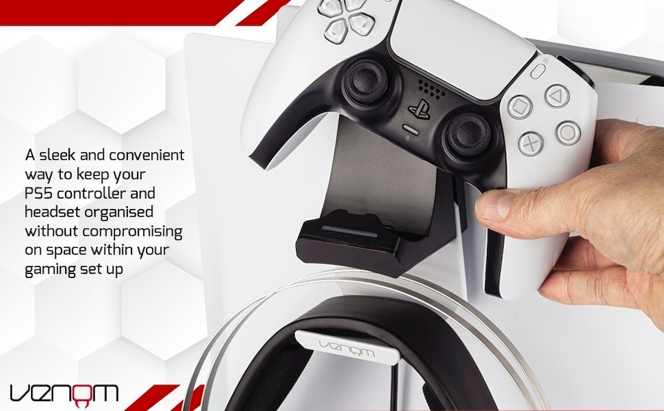image 1 of Venom PS5 Stealth Charging Dock and Headset Mount