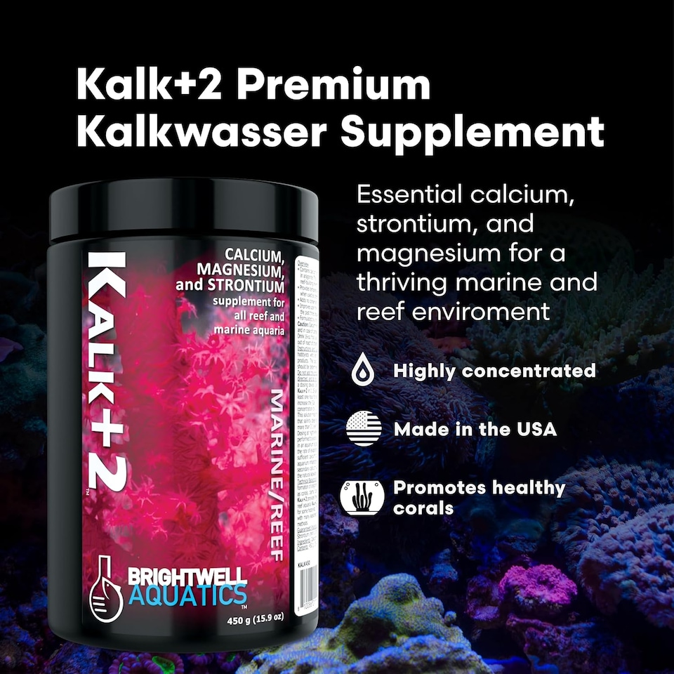 image 1 of Brightwell Kalk Plus 2 Kalkwasser 7.9oz - Calcium Supplement for Aquariums