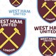 image 4 of West Ham FC 2 Sheets & 2 Tags Gift Wrap