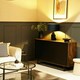image 1 of ValueLights Gus Painted Black Table Lamp with Medium Black Drum Shade