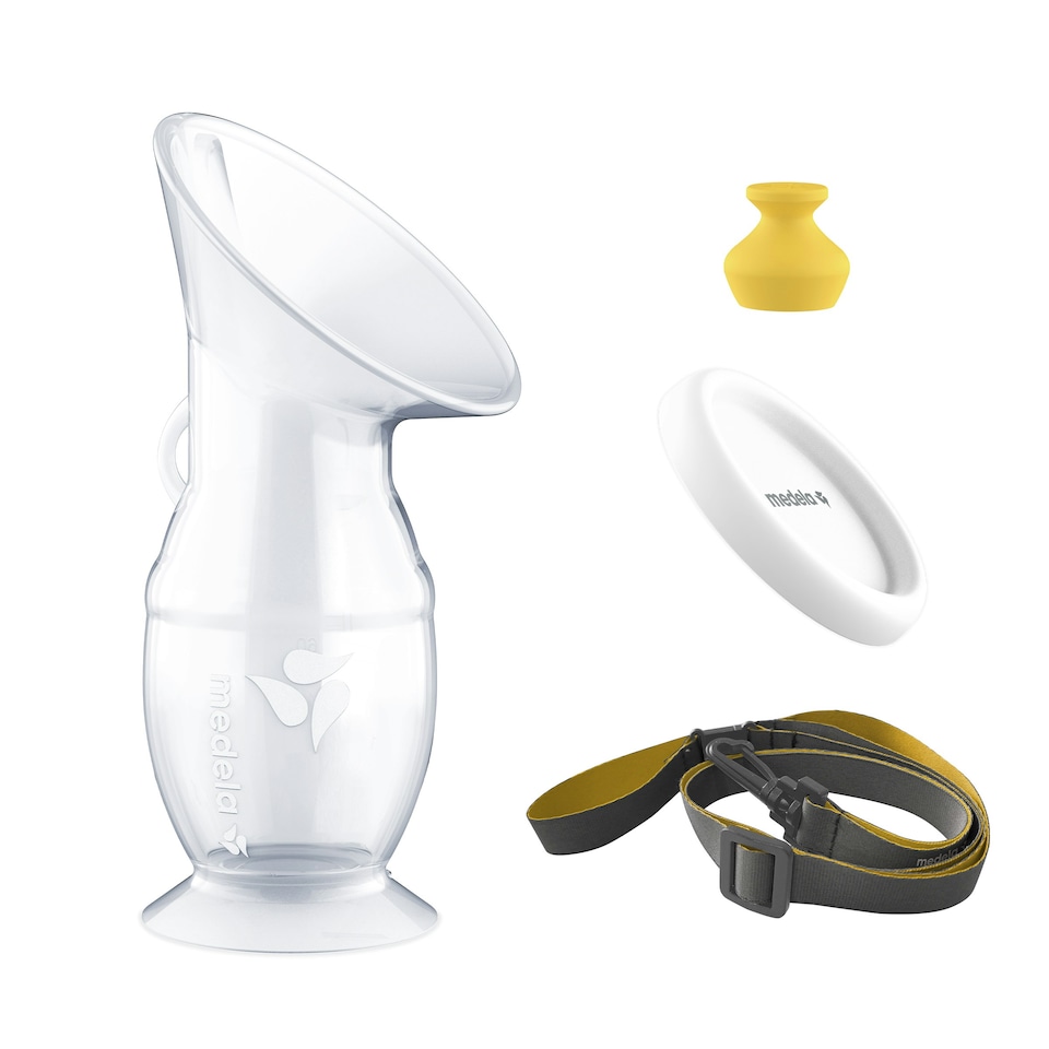 image 1 of Medela Silicone Manual Breast Milk Collector