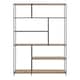 image 2 of Seaford  Bookcase with 1 Drawer and 5 Shelves in Black and Oak