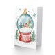 image 2 of Decorated Tree Cabin Snow Globe Blank For Him Or Her Art Xmas Festive Christmas Card