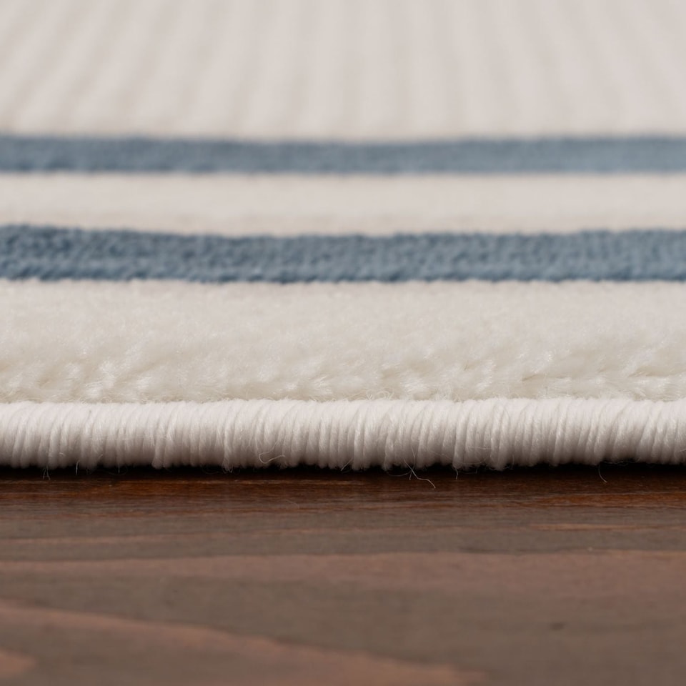 image 1 of The Rugs Carmel Collection Bordered Area Floor Rug Runner Soft Pile Living Room Bedroom